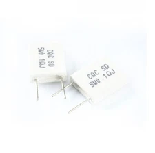 50pcs 5W 0.1ohm 0.1R BPR56 Non-inductive Ceramic Cement Resistor  NEW 