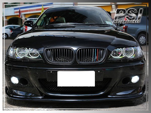 HM Style Carbon Fiber Front Bumper Lip for M3 Only BMW 2001-2006 E46 M3 2Dr-image