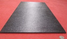 Black ABS Sheet 1/4" .236" X 12" X 24" Haircell Textured One Side