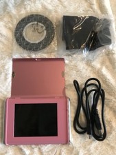 NIB Portable Digital Photo Album, 3.5" Diameter LCD Screen, Silver or Pink