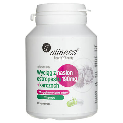 Aliness Milk thistle seed extract 190 mg + artichoke 100 Kaps