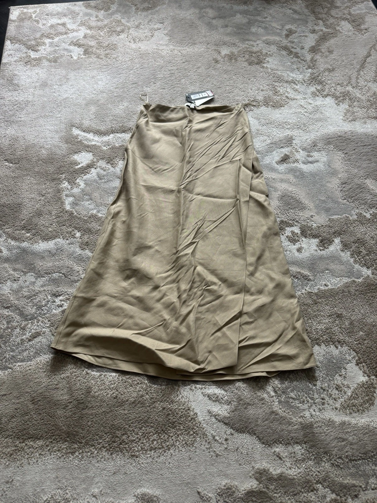M & S Autograph Ladies Linen Blend Wrap Skirt,size 12