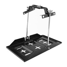 Battery Hold Down Tray Kit, Metal Battery Mounting Tray for Vehicle Engine