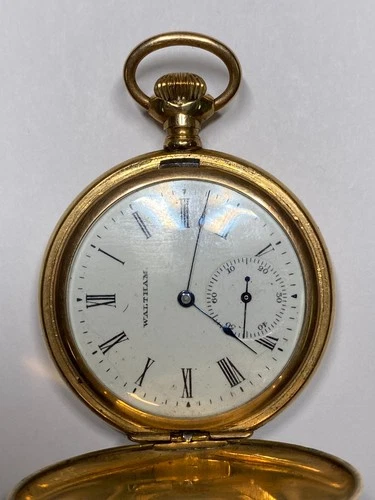 Antique Waltham Gold Filled Pocket Watch Pre-Owned Doesn't Run (36-#52)