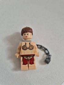 LEGO Star Wars JABBA sw0402 + LEIA SLAVE sw0485 - Lot 9516/75020 - Rare