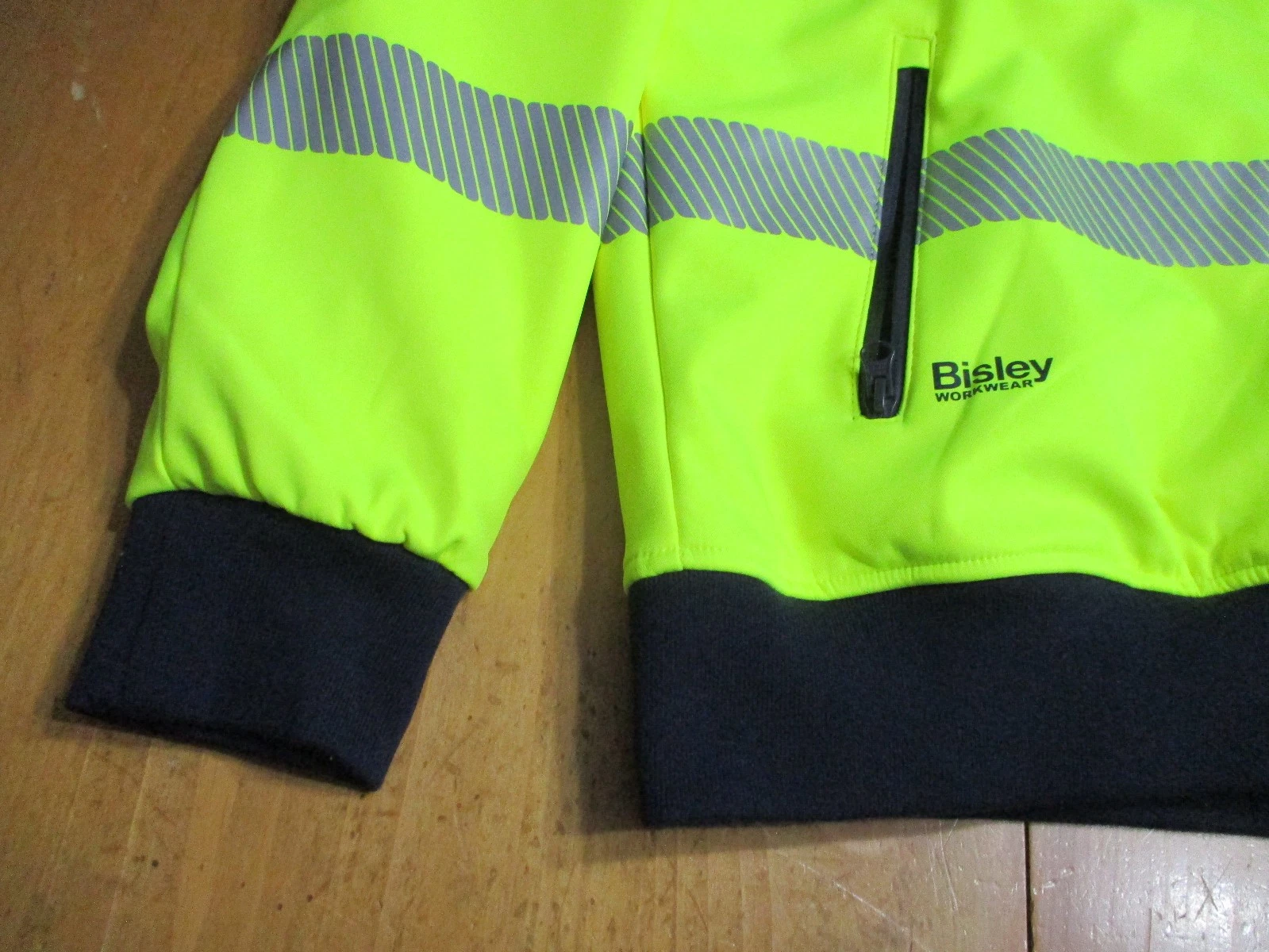 New No Tag Bisley Workwear Jacket Ansi Type R Class 3 Soft Shell,2 XL Excellent! image 10