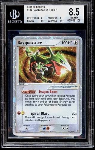 Rayquaza ex graded BGS 8.5 for sale on eBay
