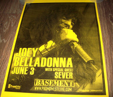 VINTAGE JOEY BELLADONNA CONCERT FLYER POSTER RARE ANTHRAX FISTFUL OF METAL  LP