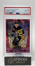 2024-25 O-Pee-Chee Platinum Pink Magma #20 Sidney Crosby Mint 10