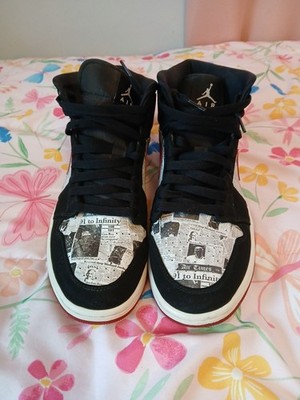 Size 10.5 - Air Jordan 1 SE Mid Newspaper Air Times Without Box