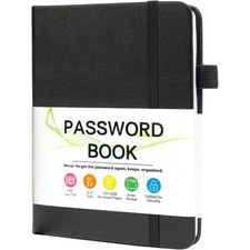 Password Keeper Book with Alphabetical Tabs Small Password Notebook for Seniors