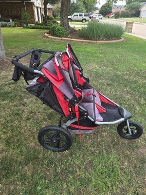 Bob Double Stroller  Red Good used condition