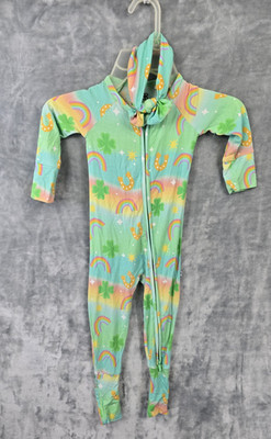 Bum & Roses Romper with Matching Thin Headband MC Lucky Themed 12-18 Months