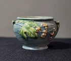 Roseville Pottery Blue Floral BUSHBERRY Vase 657-3