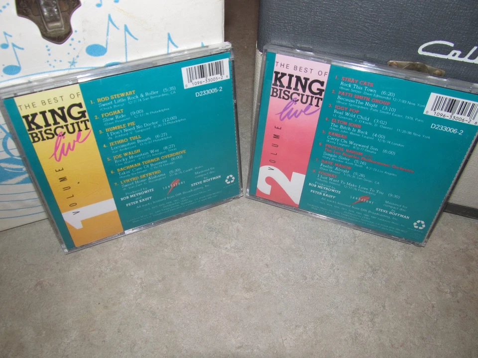 Best of King Biscuit Live, Vol.  1 & 2 by Lynyrd Skynyrd Iggy Pop Kansas NM! Foto 2 de 3