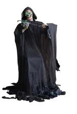 At Home Violinist Skeleton Animatronic, 5' Halloween Animatronic