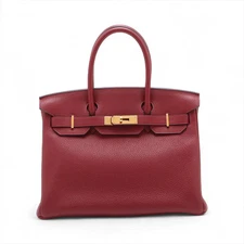 Hermès Birkin 30 Le Tournay Togo Rouge H Gold Metal Fittings T:2015