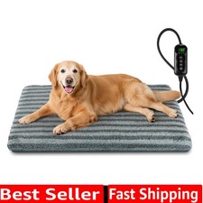 Large Pet Heating Pad, Waterproof Heated Dog Cat Bed with 11 Adjustable Tempe...
