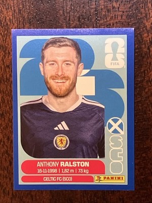 Anthony Ralston Panini FIFA World Cup 2026 Blue Parallel Sticker