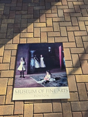 Museum of Fine Arts Boston, Artist ''John Singer Sargent'' 1985 Vtg Poster 24x29