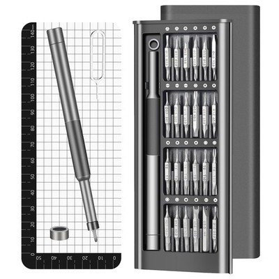 Viunonu 52-in-1 Precision Screwdriver Set, Magnetic Mini Repair 52in1, Grey 