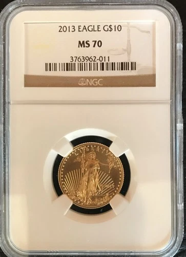 2013 $10 American Gold Eagle 1/4 oz.- NGC MS70