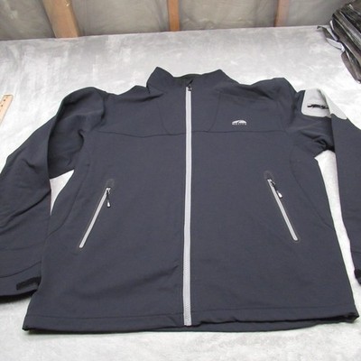 GoLite Jacket Mens XL Black Wind River Softshell Full Zip Fleece Lined Fall Rain