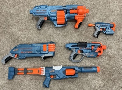Nerf Elite 2.0 Blaster Lot Shockwave Echo Commander Warden Darts Included