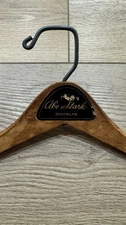 Vintage “Abe Stark Brooklyn” Wooden Hanger – Rare NYC Find