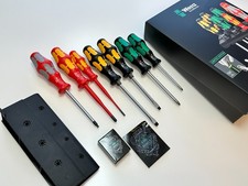 NEW Wera Tools Germany (05 138710 001) 7pc Mixed Screwdriver Set w/ Bonus, Rack