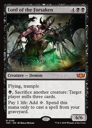 Lord of the Forsaken (186) Commander: Tarkir: Dragonstorm MTG Mythic