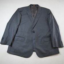 Jos A Bank 52R Gray Check 100 Wool Mens Blazer Suit Jacket Sport Coat