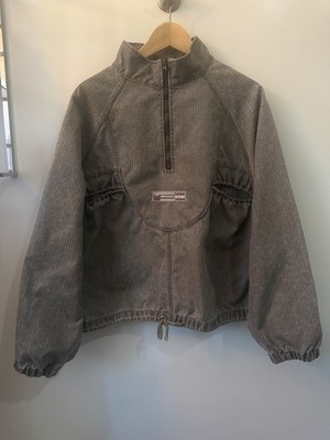 Brain Dead Washed Ripstop Equipment Half Zip Jacket Brown Size Large