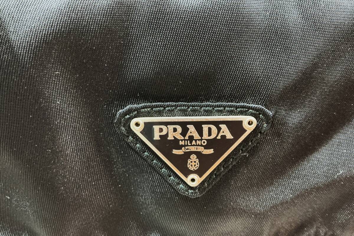 PRADA Nylon Mini Backpack Bag Black SV Metal Parts Made in Italy Triangle Logo P thumbnail 9