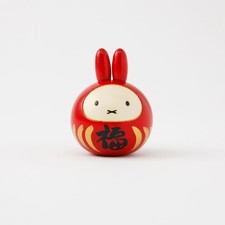 Miffy FukuDaruma Kokeshi Doll Usaburo Kokeshi Interior Figurine Cute Fortune NEW