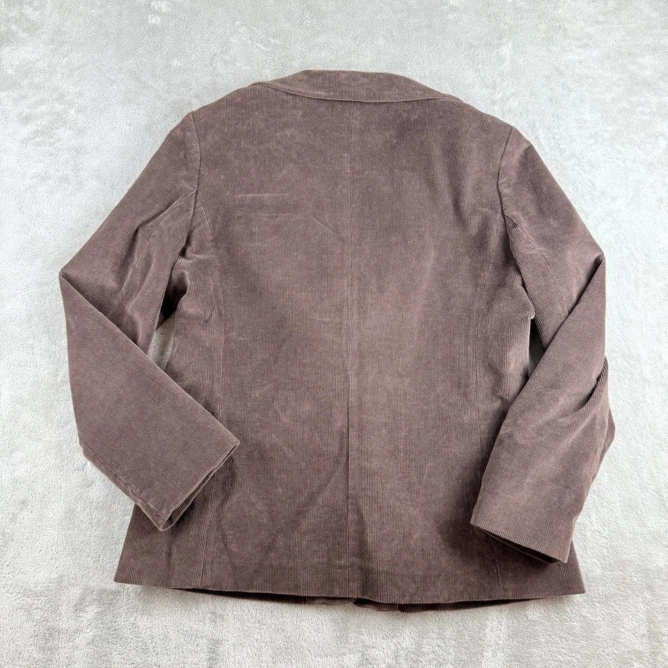 Chaqueta Blazer LL Bean Mujer 14 Marrón Pana Elastizada Montar Tareas Ecuestres Foto 2 de 4