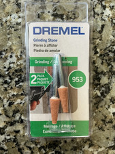 NEW IN PACKAGE - DREMEL  953 GRINDING STONE - 2 PACK  - 1/8" SHANK DIAMETER