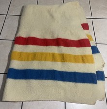 JC Penney Golden Dawn Striped Wool Blanket Vi...