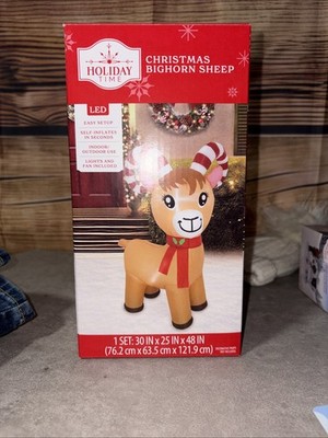 Holiday Time Christmas Bighorn Sheep Airblown Inflatable