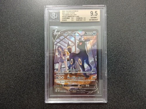 Pokemon Brilliant Stars Trainer Gallery Umbreon V TG22/TG30 BGS 9.5 GEM MINT