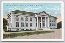 East Duke Building, Trinity College, Durham North Carolina NC c1945 Postcard