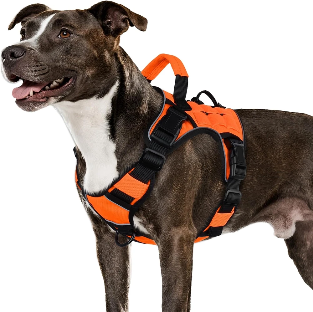 Dog Harness for Large Dogs Heavy Duty, No Pull Tactical Dog Harne