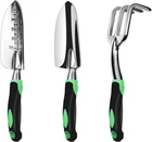 Garden Tool Set, 3 Pack Aluminum Heavy Duty Gardening Kit Includes Hand Trowel,