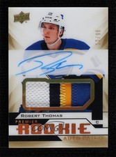 2018-19 Premier Acetate Rookie Gold Spectrum 12/99 Robert Thomas Patch Auto 0gc7