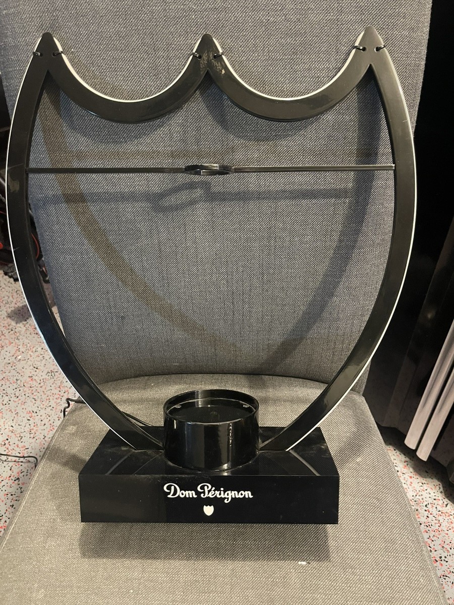 Dom Perignon Green and Purple LED Light Bottle Display Stand