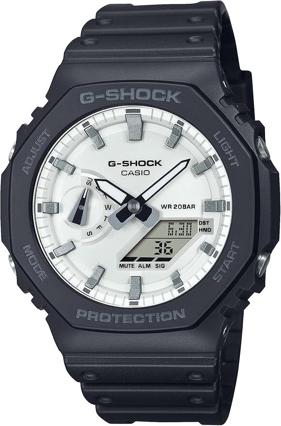 【未使用】CASIO カシオ G-SHOCK GA-2100WD-1AJF CASIO GA-2100WD-1AJF Black and Brilliant White Japan Import