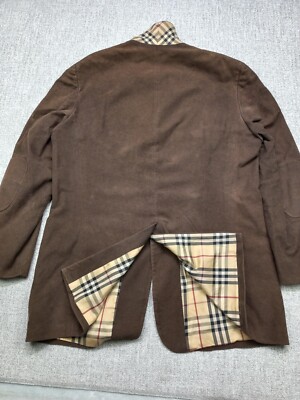 Burberry London 100% Cotton Blazer Sport Jacket Nova Check Burberry London 100% Cotton Blazer Sport Jacket Nova Check