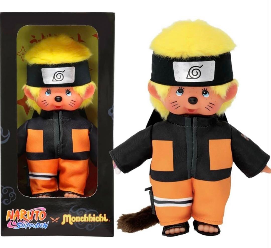 LAST!モンチッチ ナルト Naruto Moncchichi 激レア 美品 Naruto Shippuden × Monchhichi Collaboration Plush Doll S