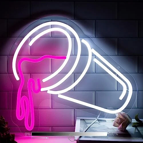 Double cup neon sign deals