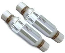 Two 3.5 Chamber Round Performance Mufflers